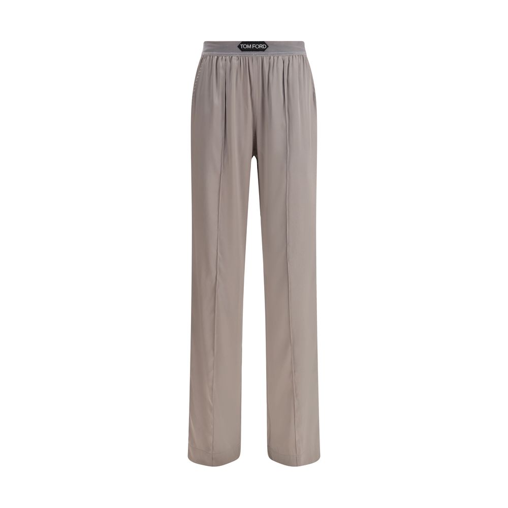 Tom Ford Silver Elastane Casual Pants