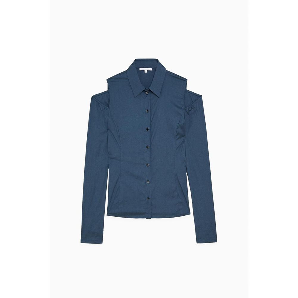Patrizia Pepe Blue Cotton Blouse