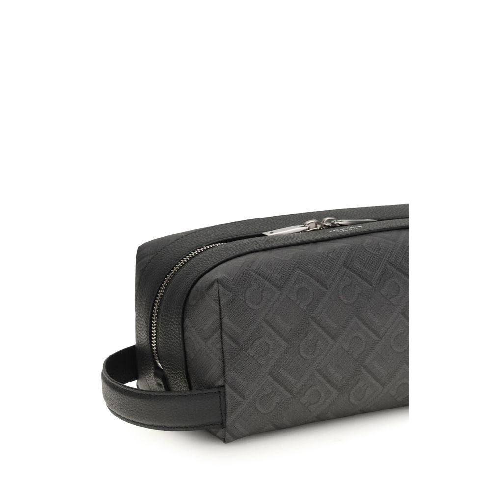Ferragamo Black Calf Leather Bos Taurus Other Accessories