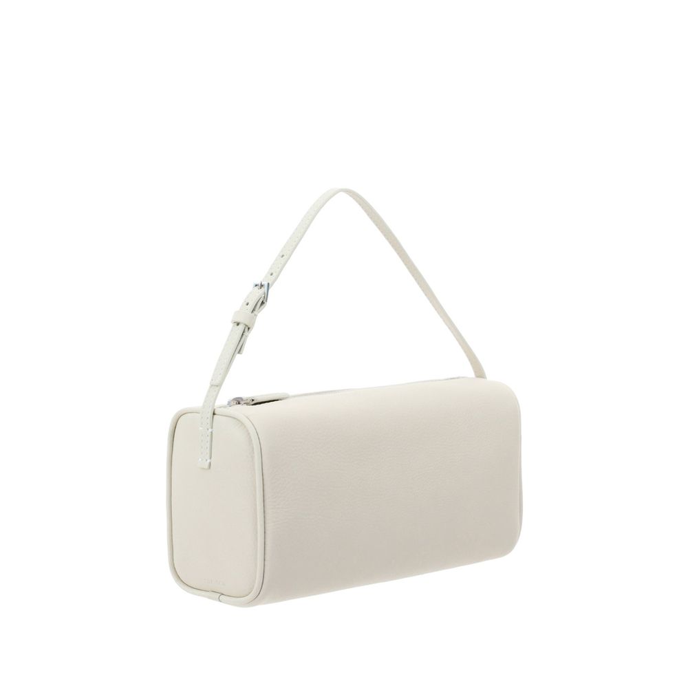 The Row White Calf Leather Bos Taurus Shoulder Bag