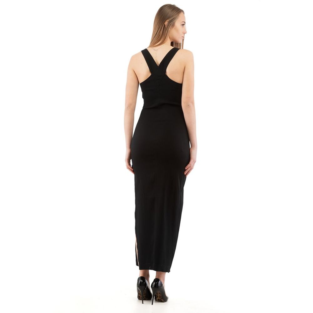 Moschino Black Marabou Casual Dress