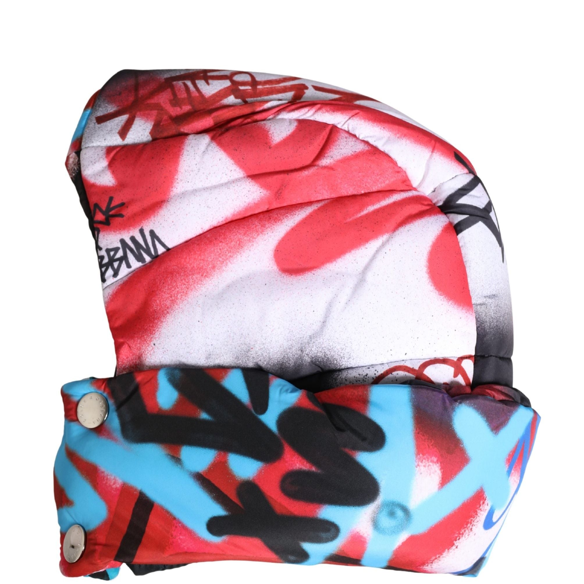 Dolce & Gabbana Multicolor Graffiti Whole Head Wrap Capello Hat