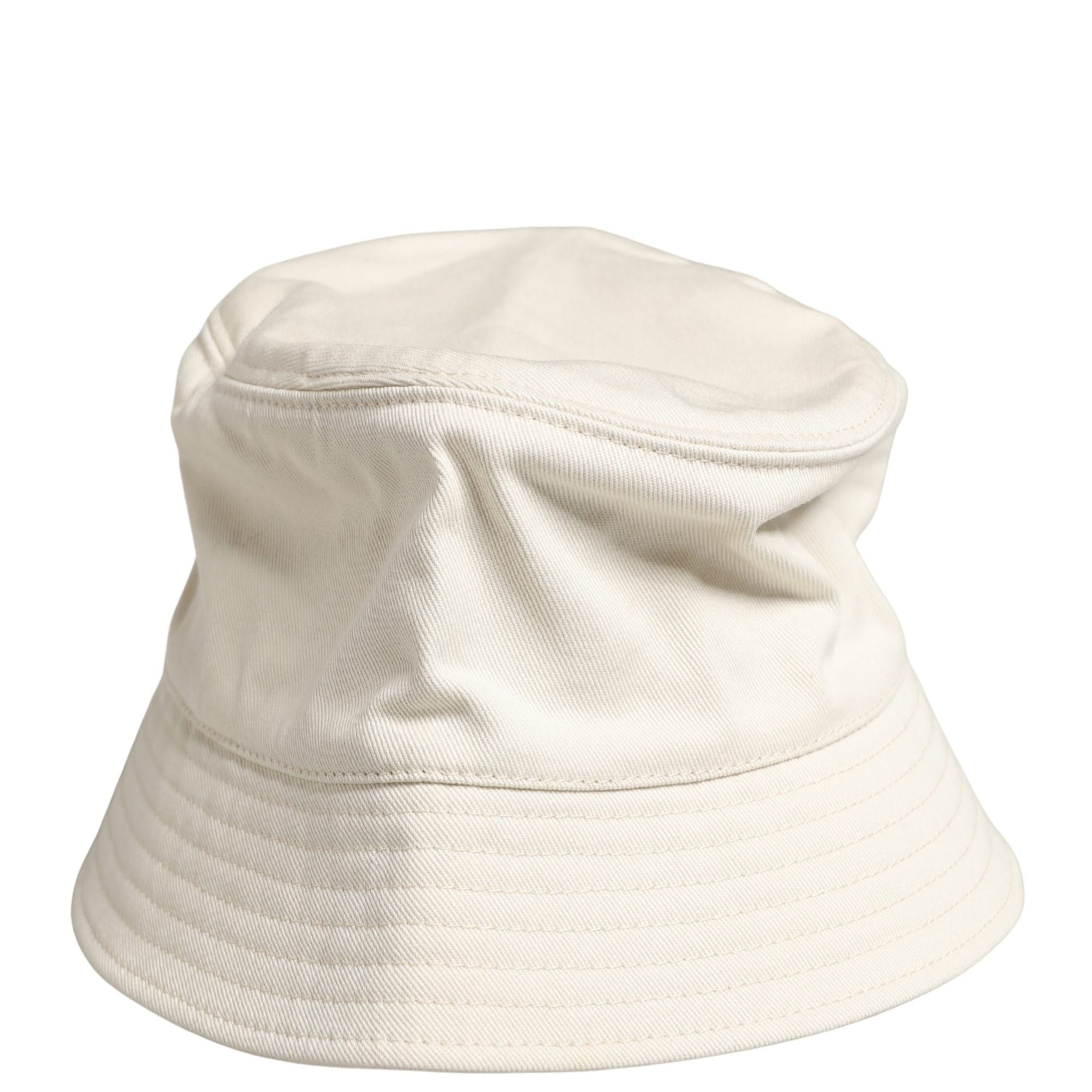 Dolce & Gabbana Men White Cotton Bucket Fisherman Capello Hat