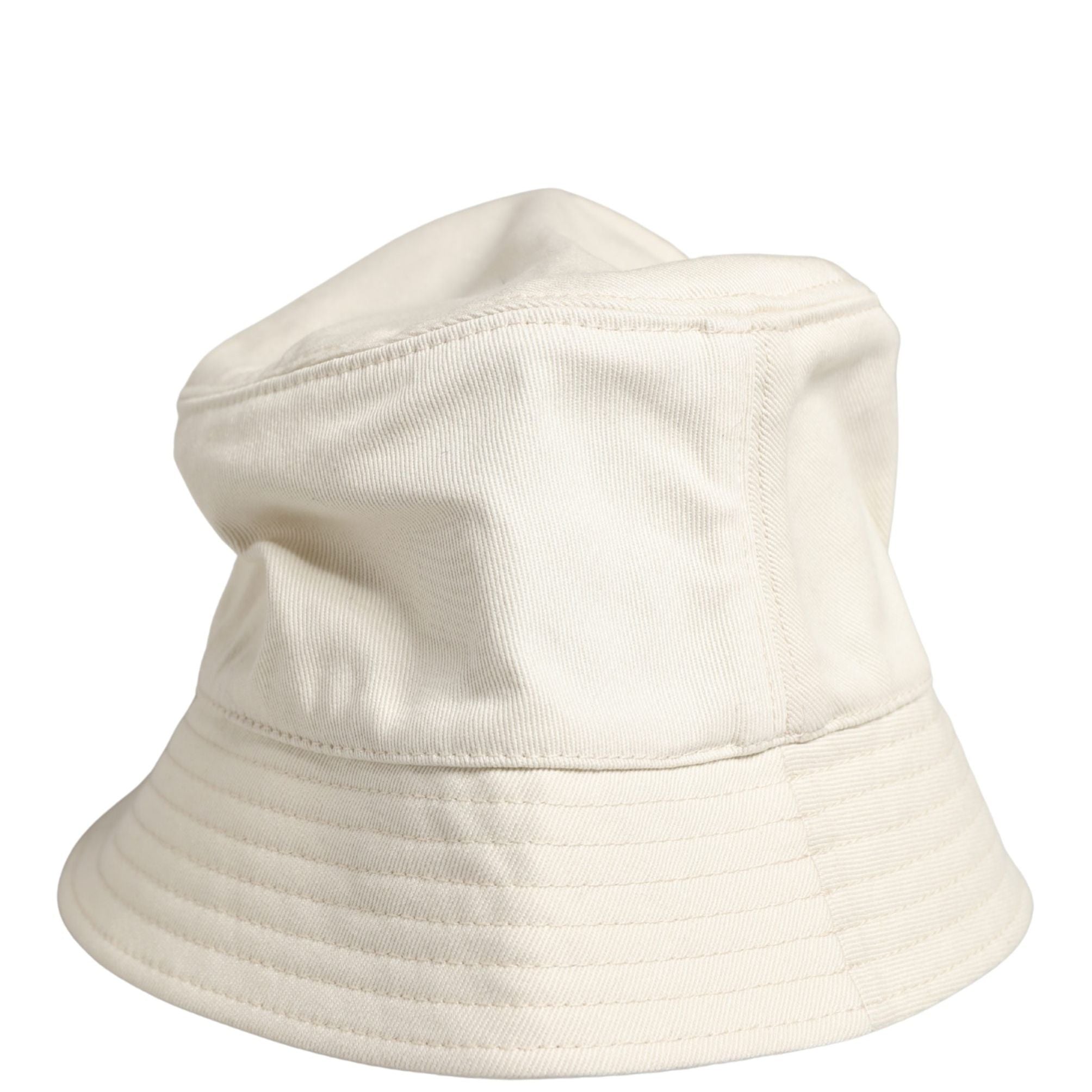 Dolce & Gabbana Men White Cotton Bucket Fisherman Capello Hat
