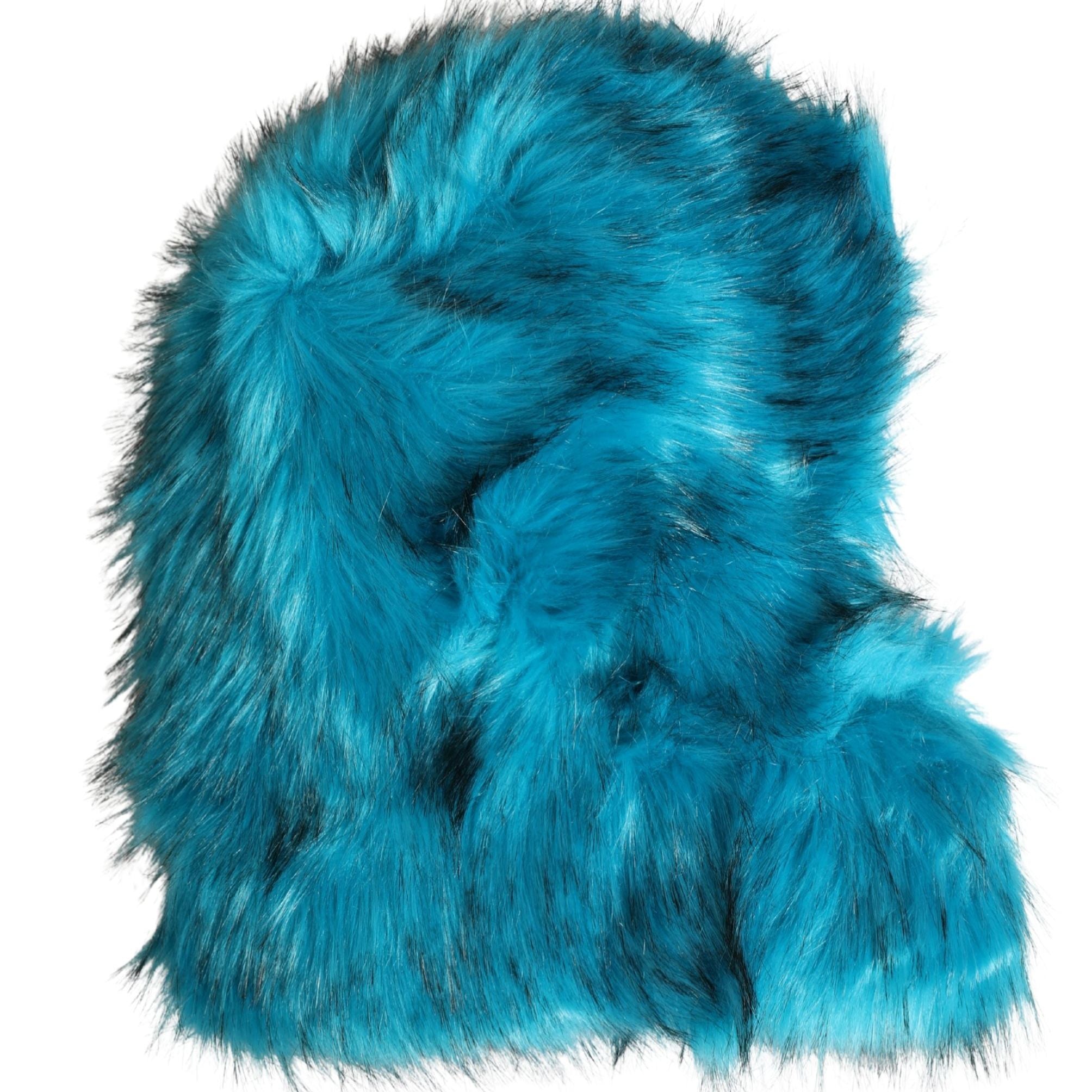 Dolce & Gabbana Blue Modacrylic Fur Women Bucket Capello Hat