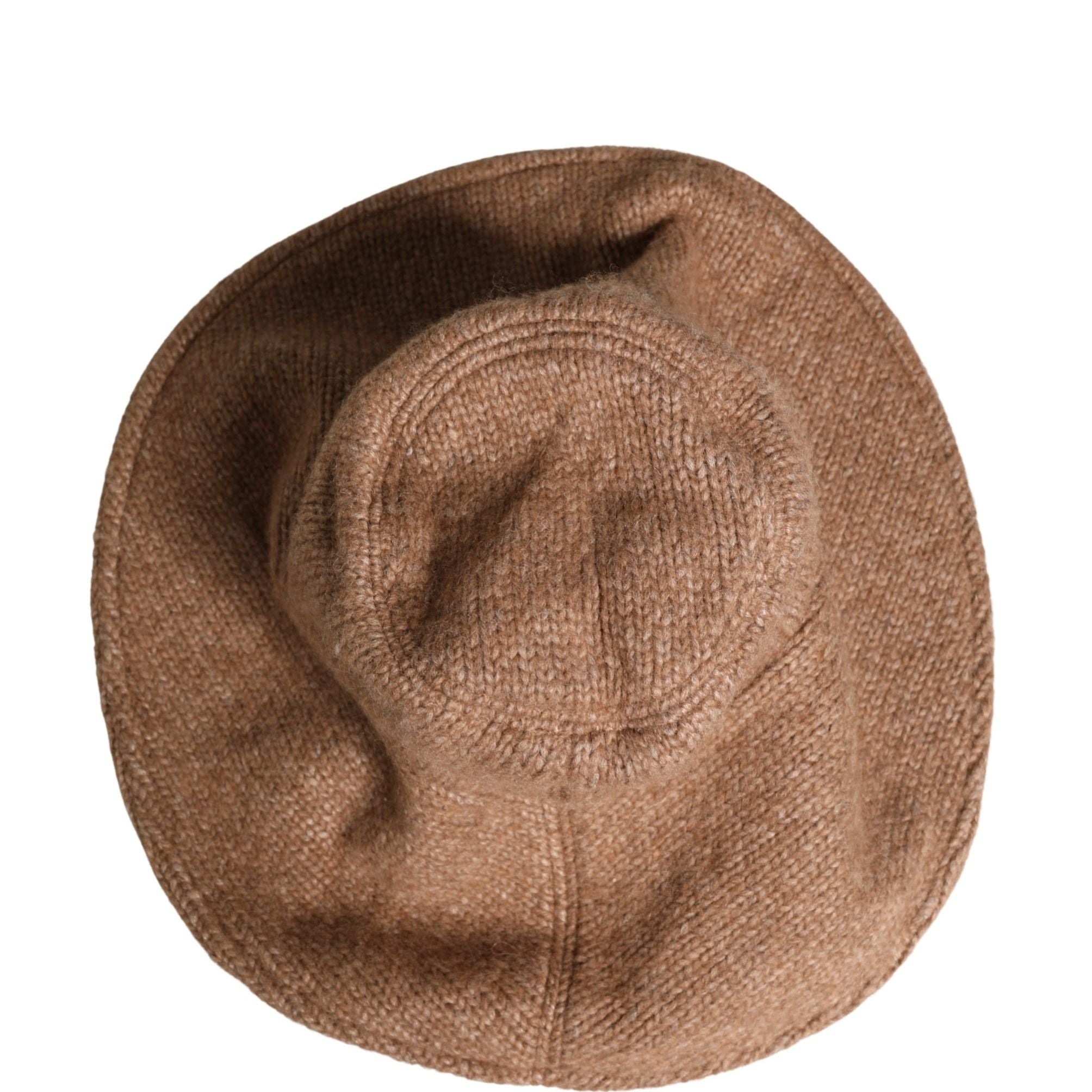Dolce & Gabbana Brown Llama Wool Women Knitted Capello Hat