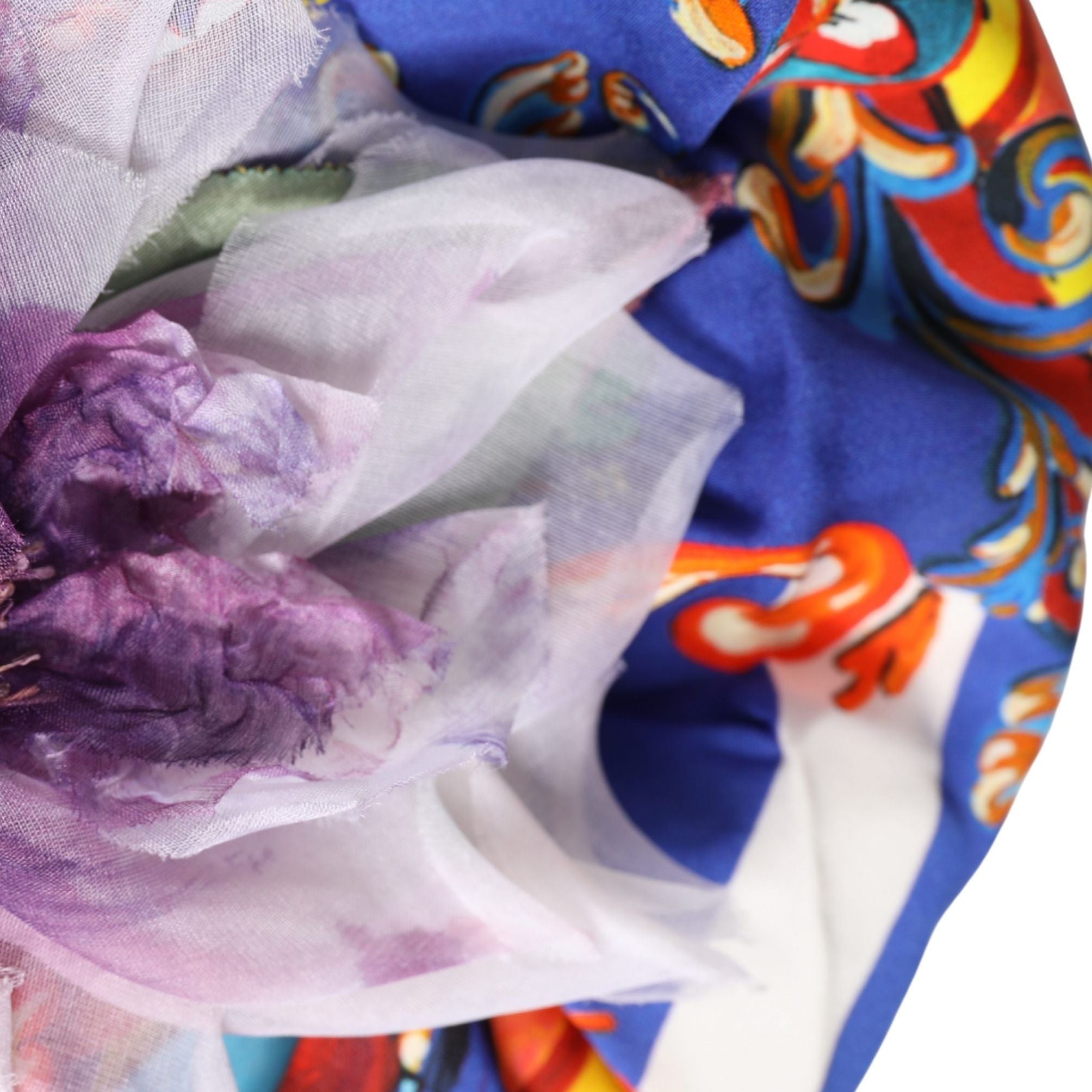 Dolce & Gabbana Multicolor Carretto Motif Turban Headwear Hat