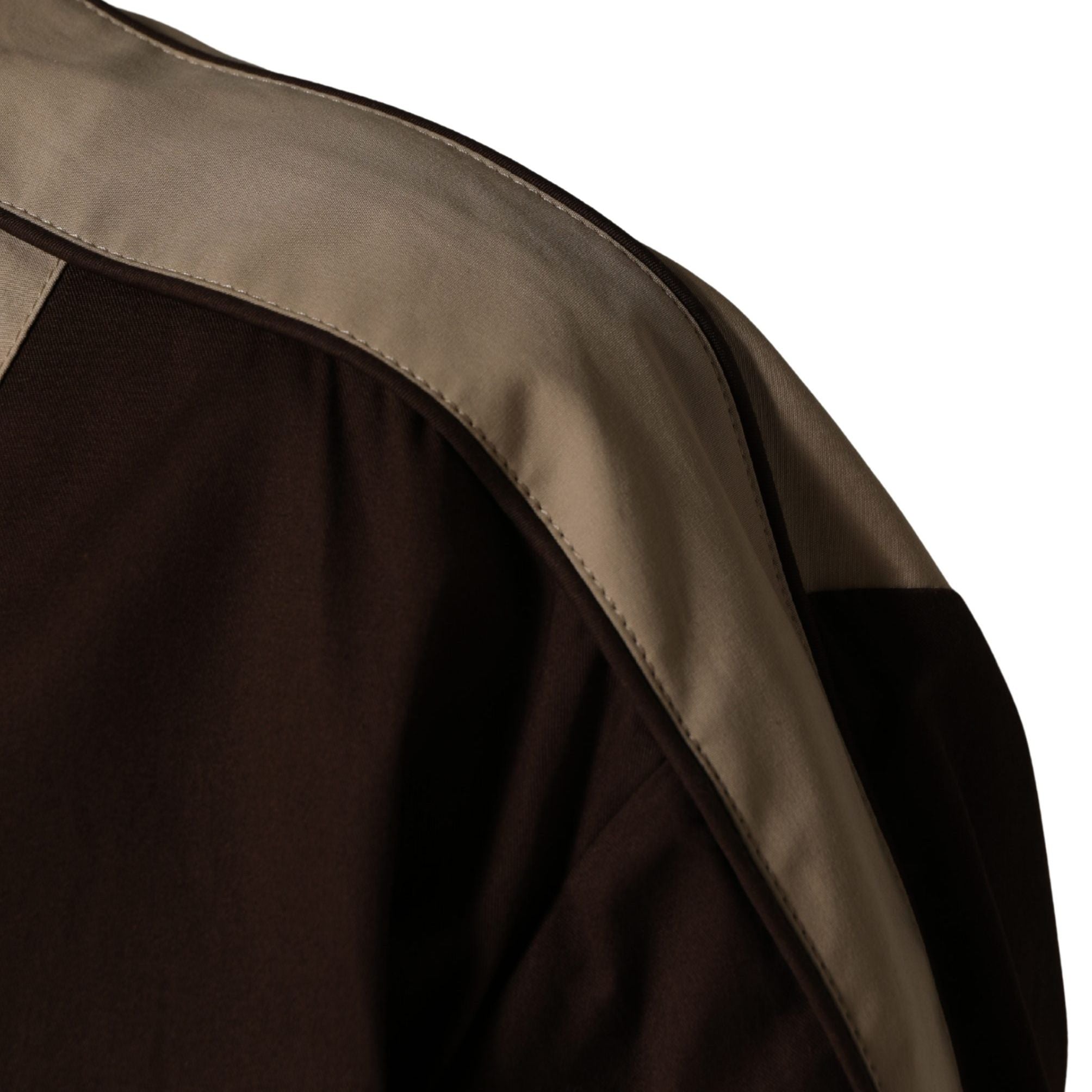 Dolce & Gabbana Brown Beige Cotton Zip Windbreaker Jacket