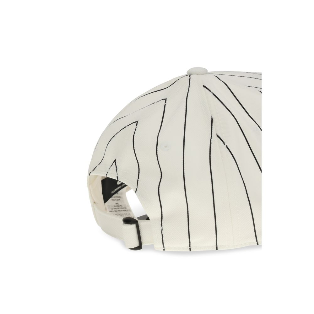 Y-3 White Polyester Cap (Baseball Hat)