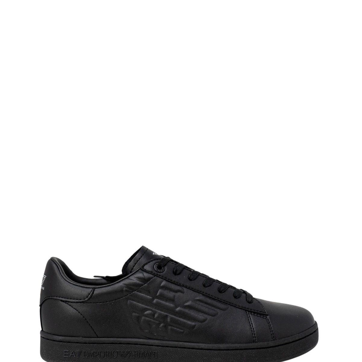 EA7 Emporio Armani Black Polyester Low Top Sneakers