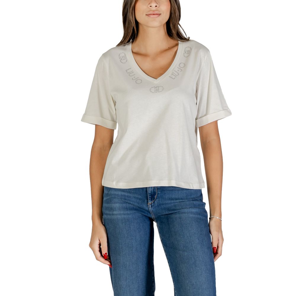 Liu Jo White Cotton T-Shirt