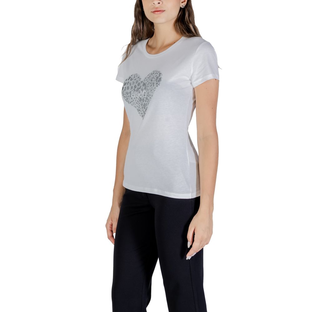 Liu Jo White Cotton T-Shirt