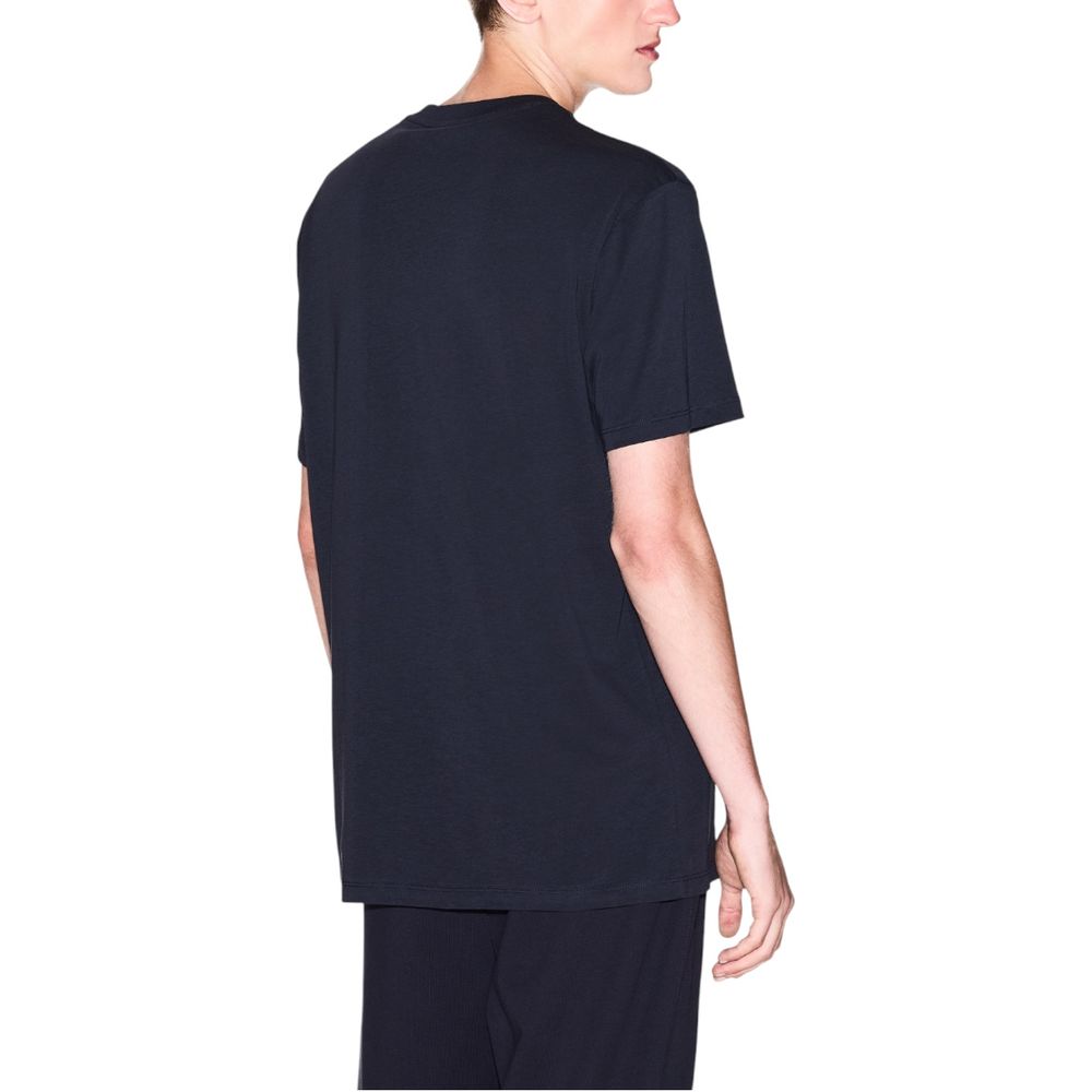 Armani Exchange Blue Cotton T-Shirt