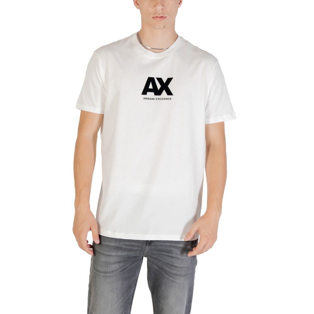 Armani Exchange White Cotton T-Shirt