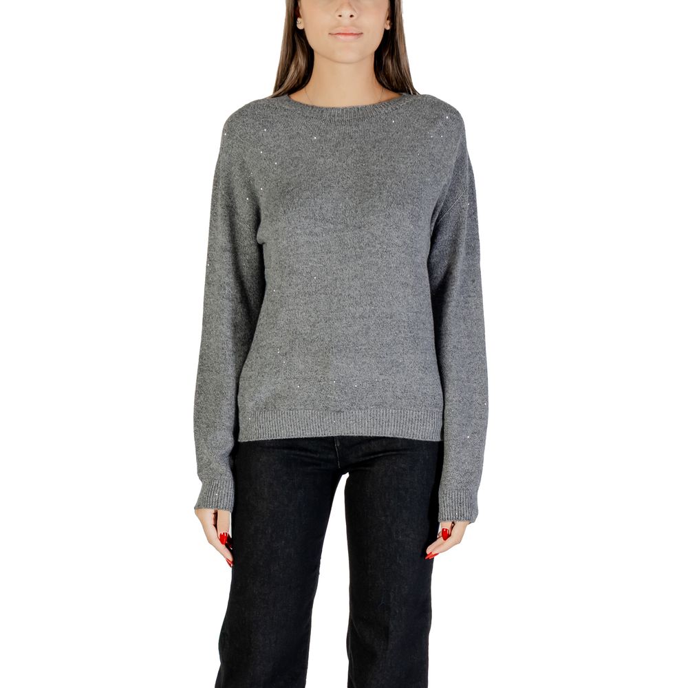 Liu Jo Gray Viscose Sweatshirt