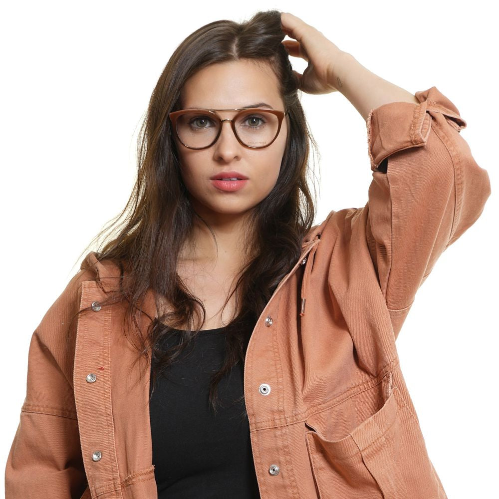 Emilio Pucci Brown Metal & Plastic Glasses (Frames)
