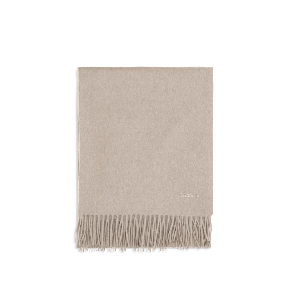 Max Mara Beige Cashmere Scarf