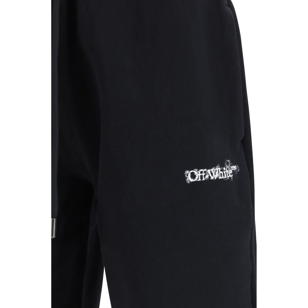 Off-White Black Cotton Bermuda Shorts