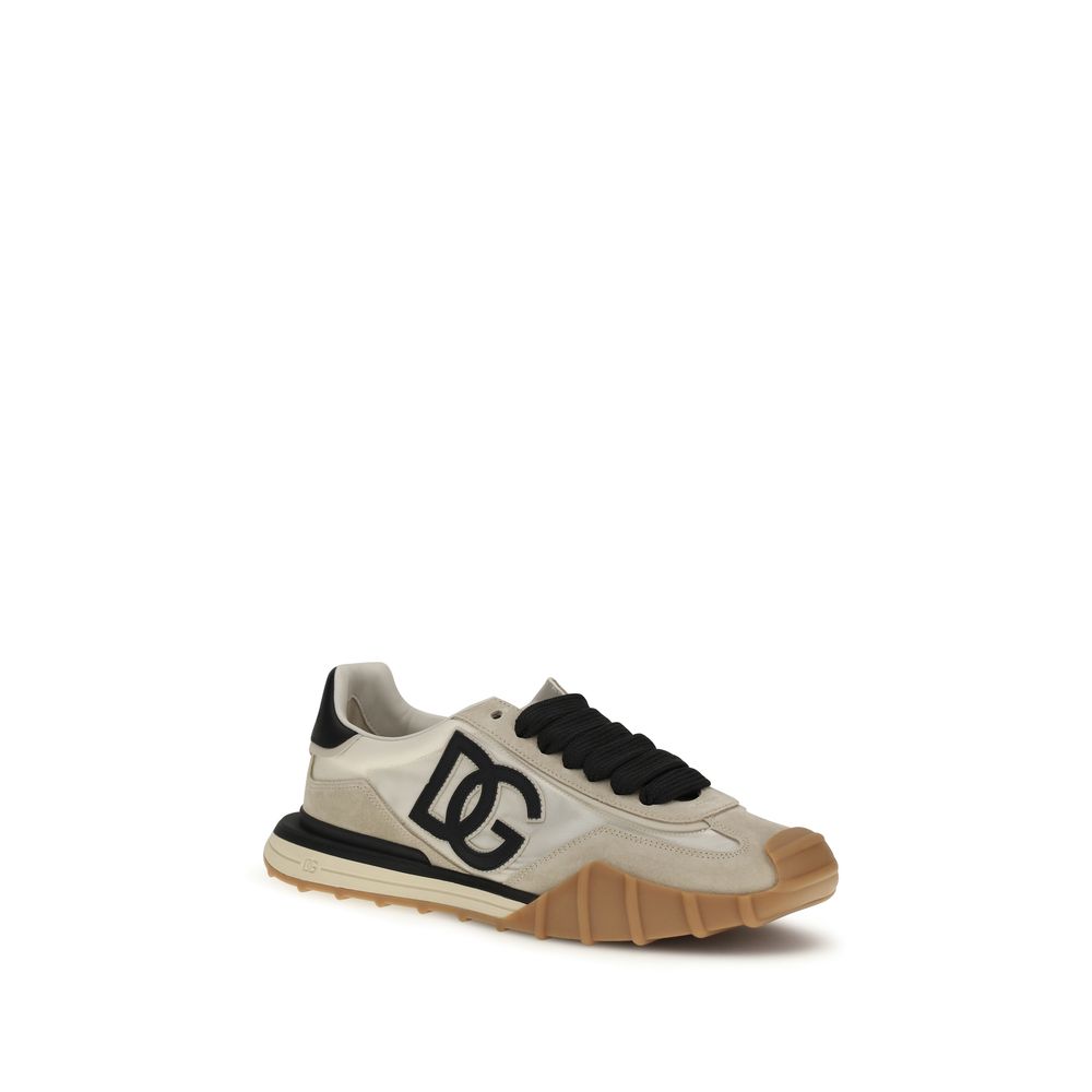 Dolce & Gabbana Multicolor Calf Leather Bos Taurus Athletic Sneakers