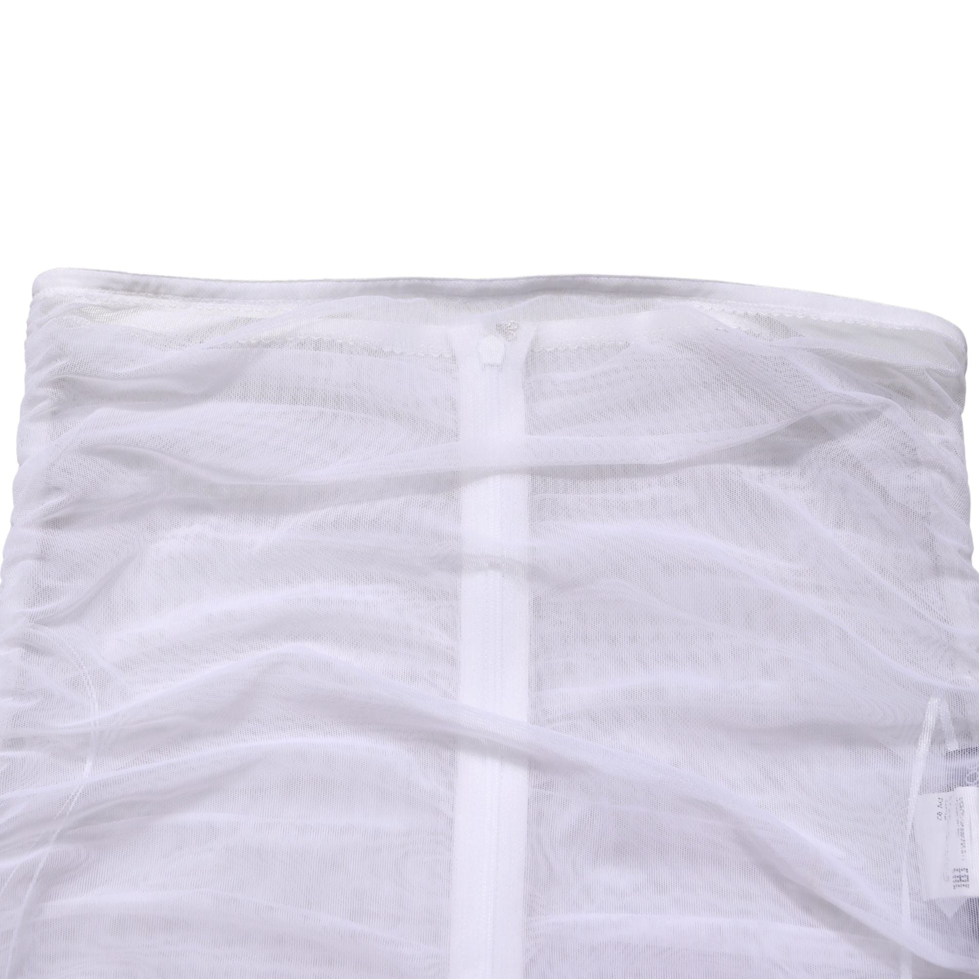 Dolce & Gabbana White Sheer Nylon Stretch Sheath Maxi Dress
