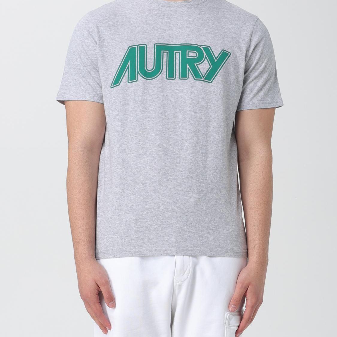 Autry Gray Cotton T-Shirt