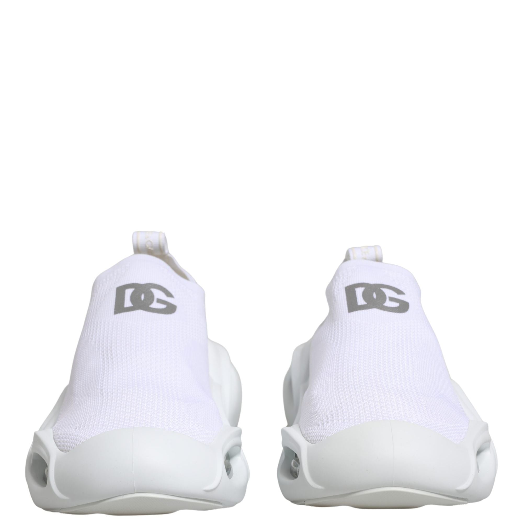 Dolce & Gabbana White Slip On Wave Low Top Sneakers Shoes