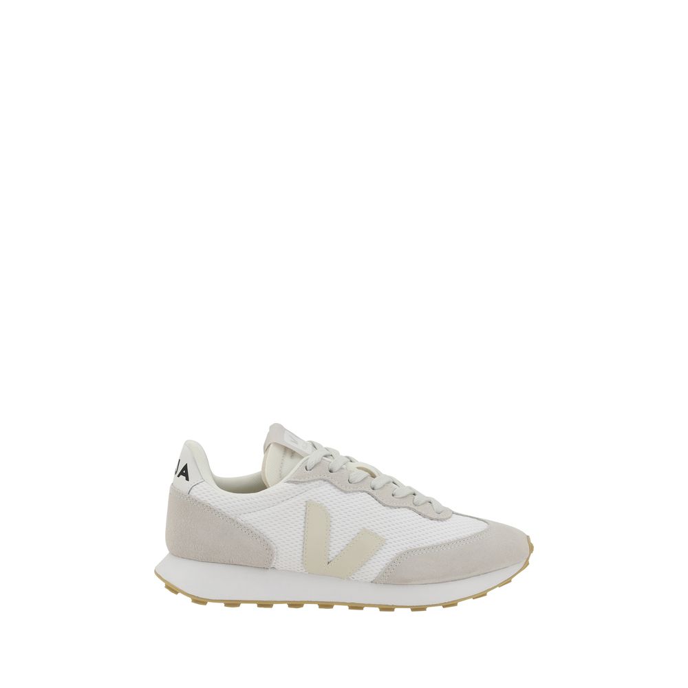 Veja White Calf Leather Bos Taurus Athletic Sneakers