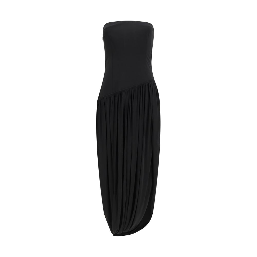Ferragamo Black Viscose Cocktail Dress