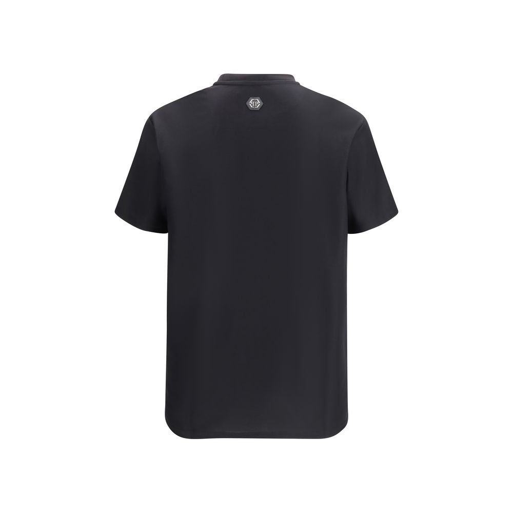 Philipp Plein Black Cotton T-Shirt