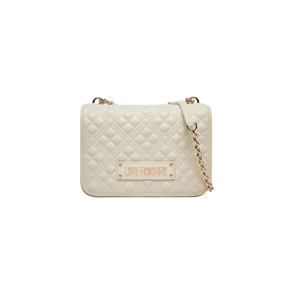 Love Moschino Beige Polyethylene Handbag