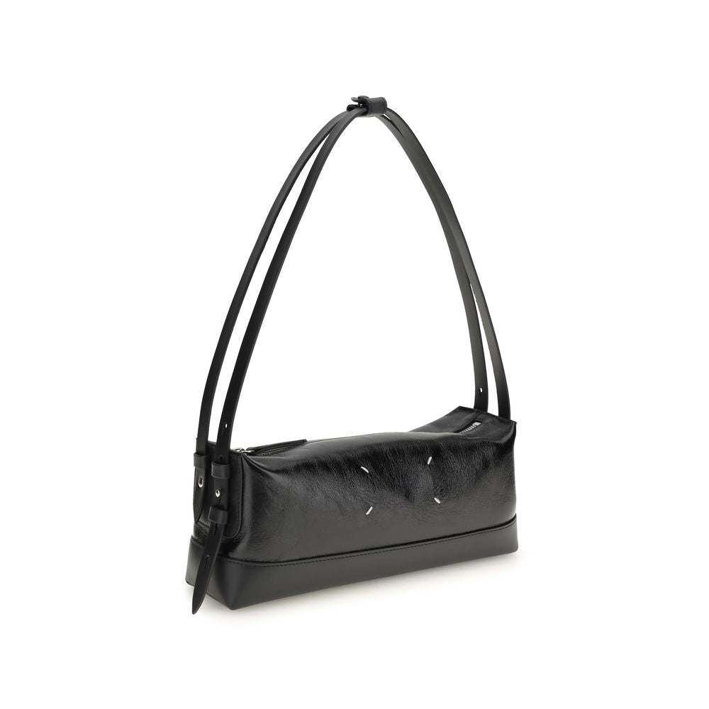 Maison Margiela Black Calf Leather Bos Taurus Shoulder Bag