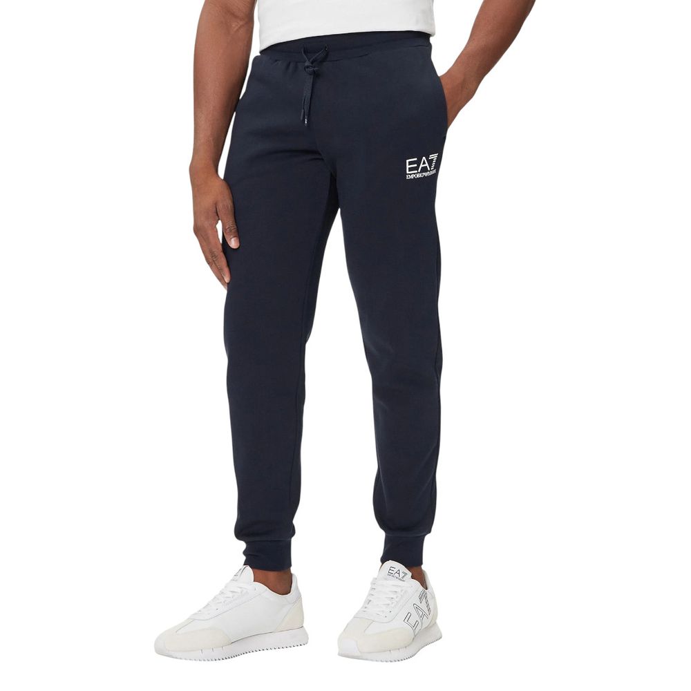 EA7 Emporio Armani Blue Cotton Sweatsuit