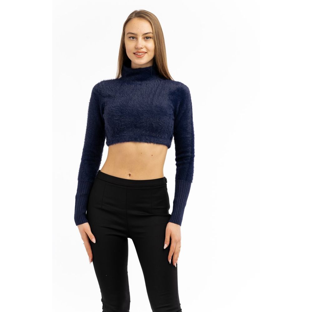 Patrizia Pepe Blue Polyester Cardigan