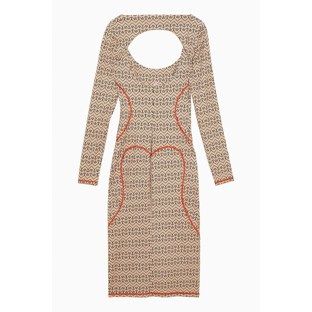 Patrizia Pepe Bicolor Nylon Casual Dress