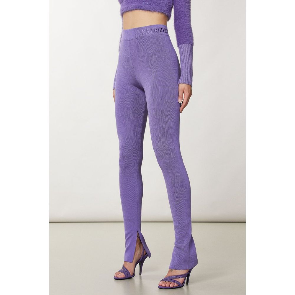 Patrizia Pepe Purple Lyocell Skinny Pants