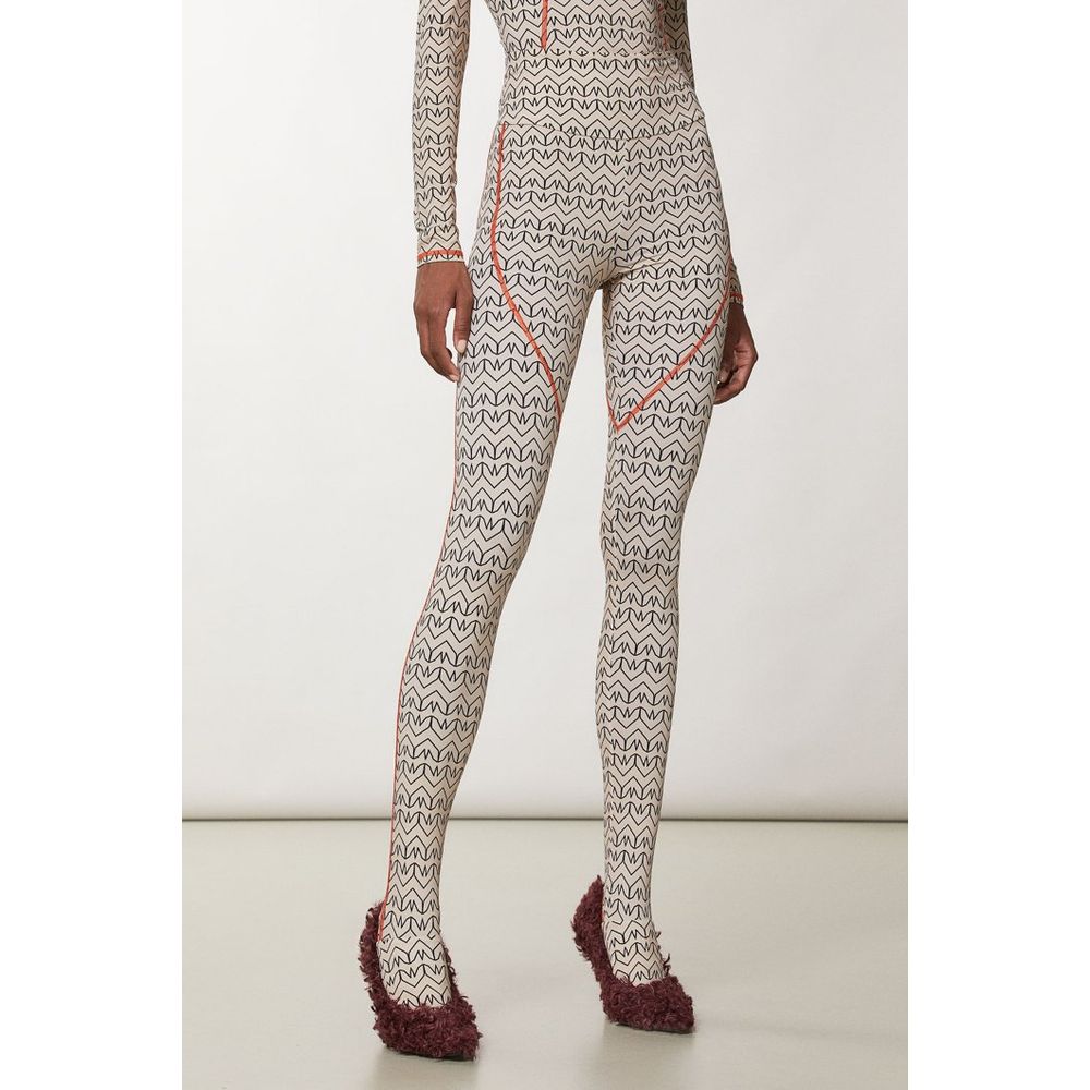 Patrizia Pepe Bicolor Polyamide Athletic Pants
