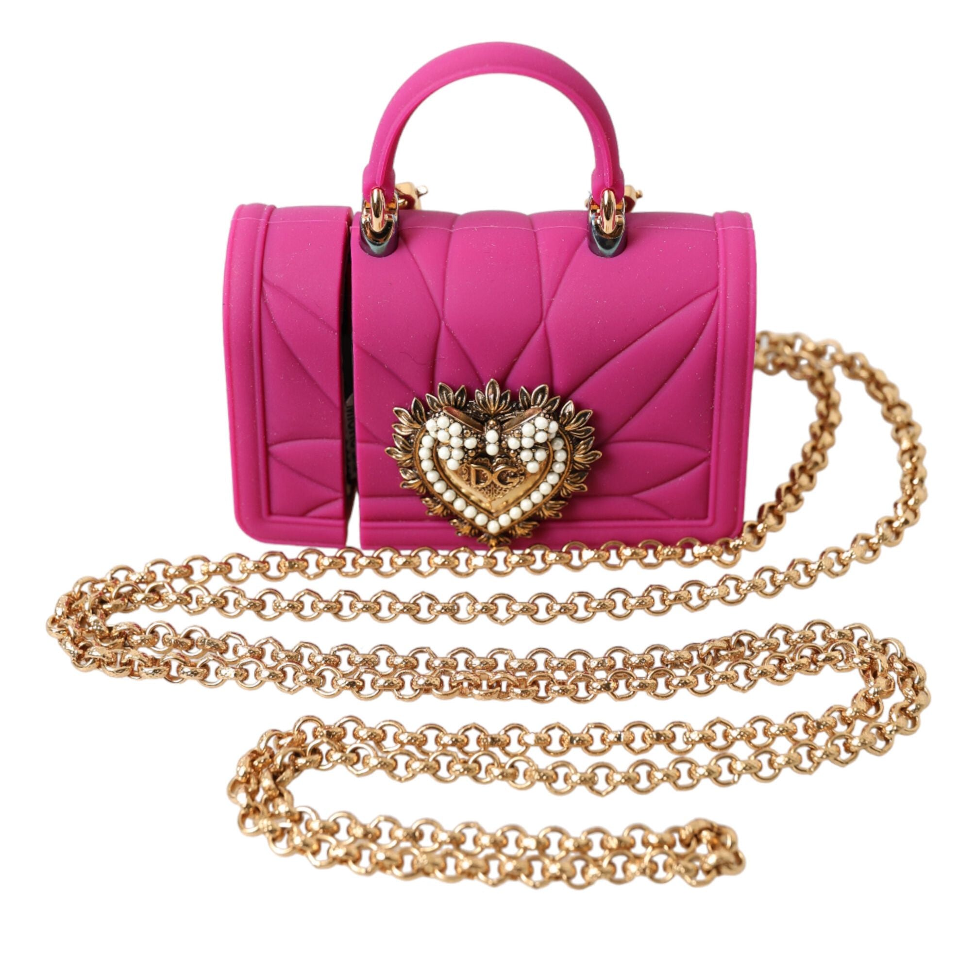 Dolce & Gabbana Gold Synthetic Airpod Holder