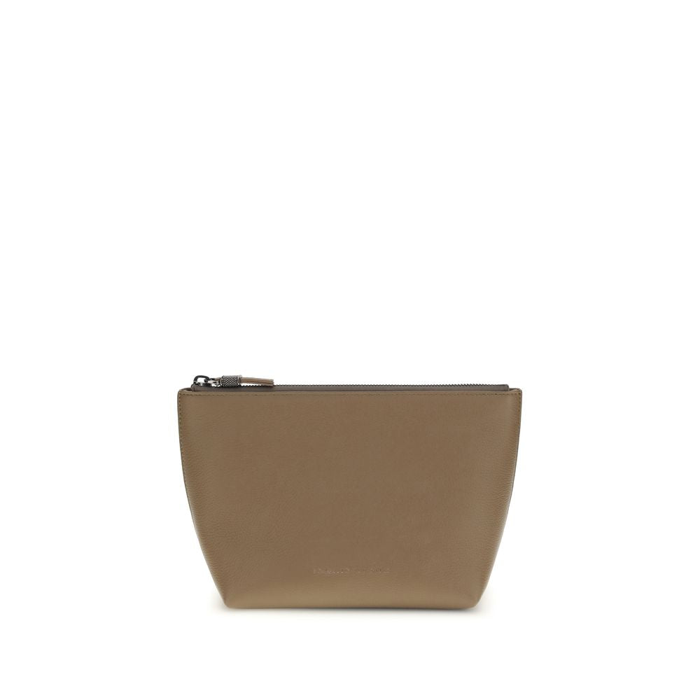 Brunello Cucinelli Beige Calf Leather Bos Taurus Other Accessories