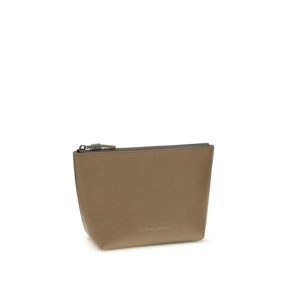 Brunello Cucinelli Beige Calf Leather Bos Taurus Other Accessories