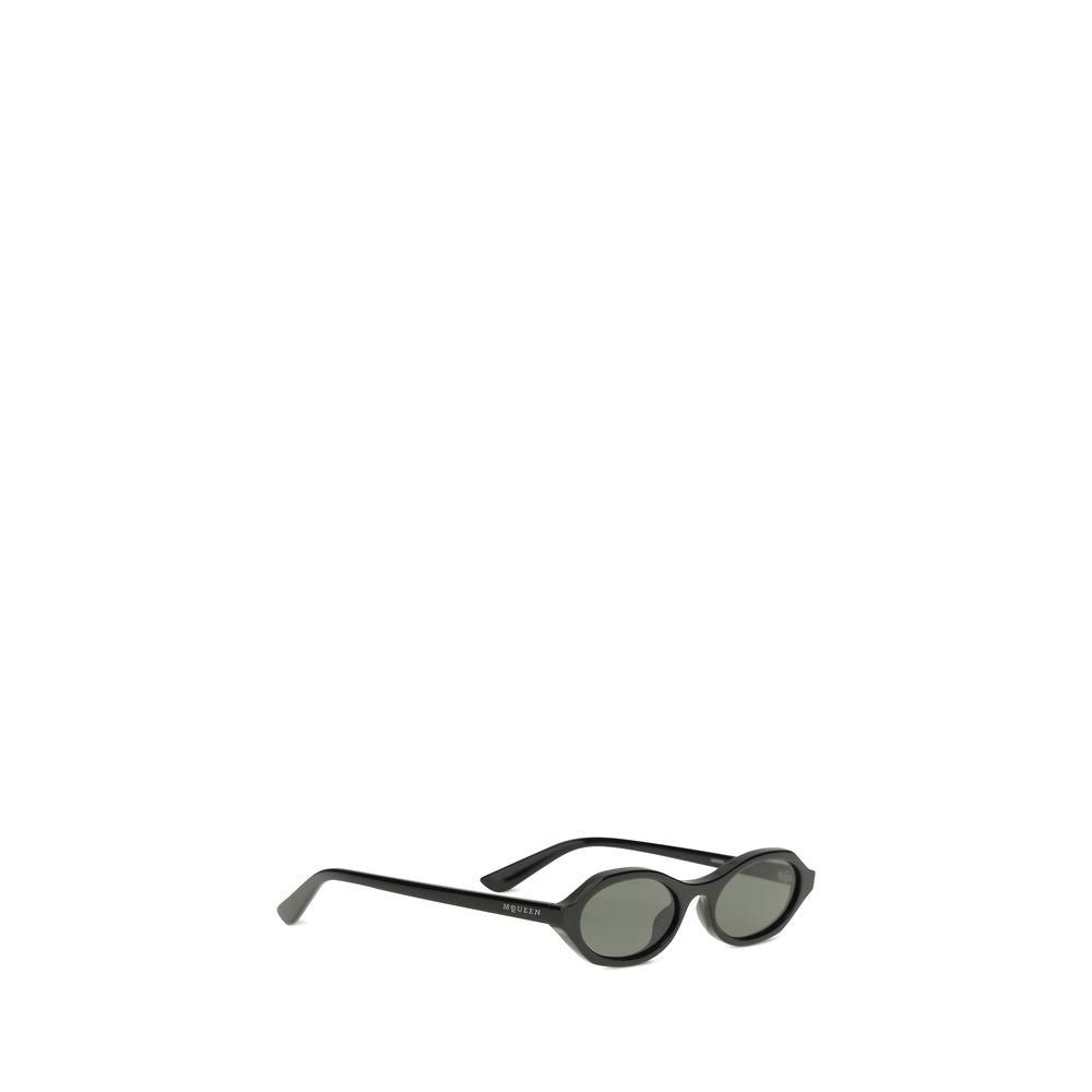 Alexander McQueen Black Acetate Sunglasses