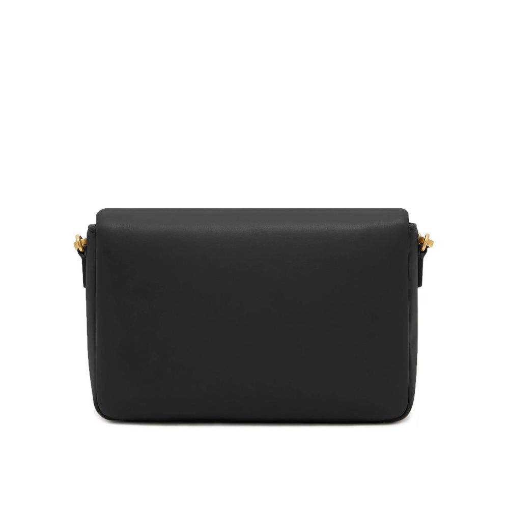 Emporio Armani Black Bovine Leather Crossbody Bag