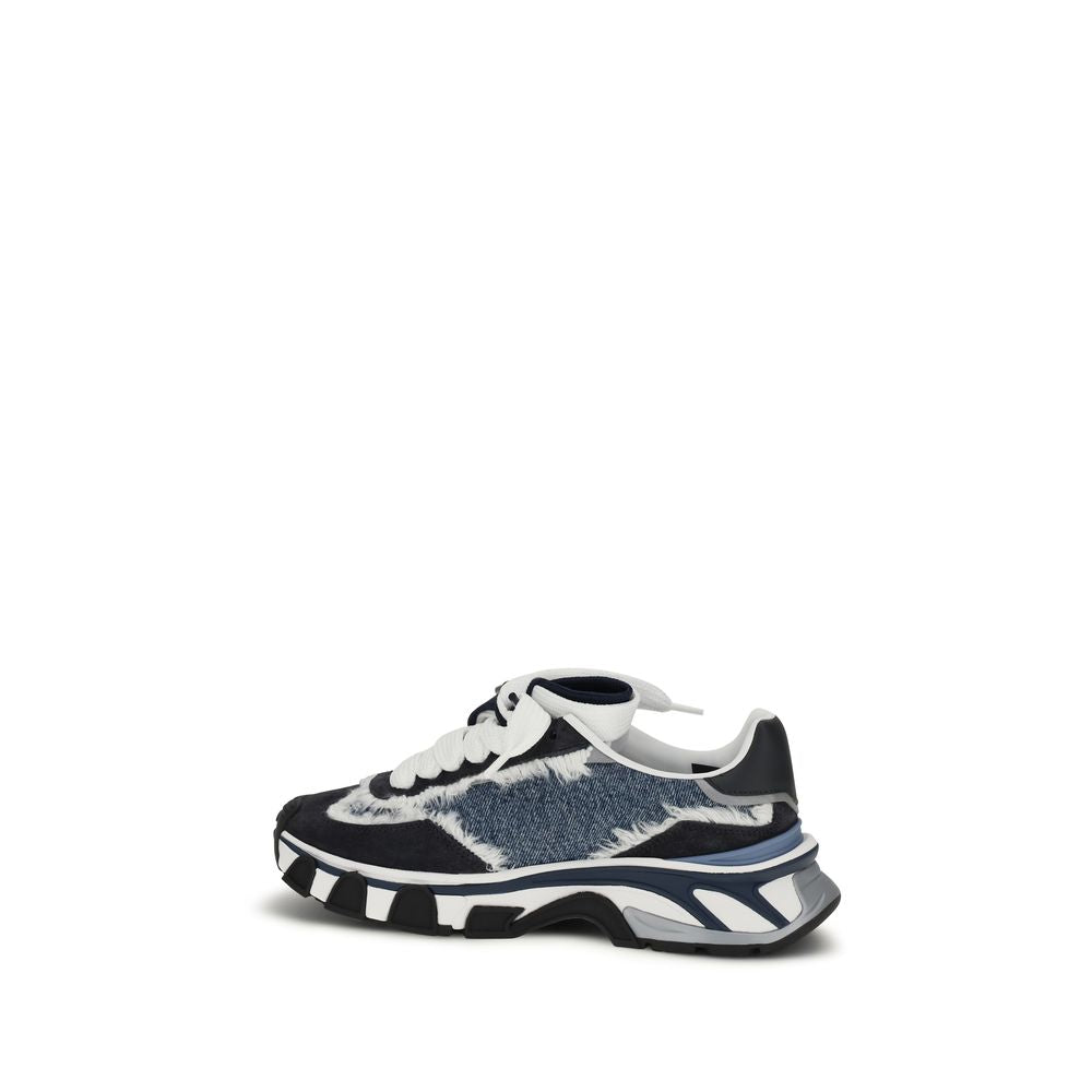 Dolce & Gabbana Multicolor Cotton Chunky Sneakers