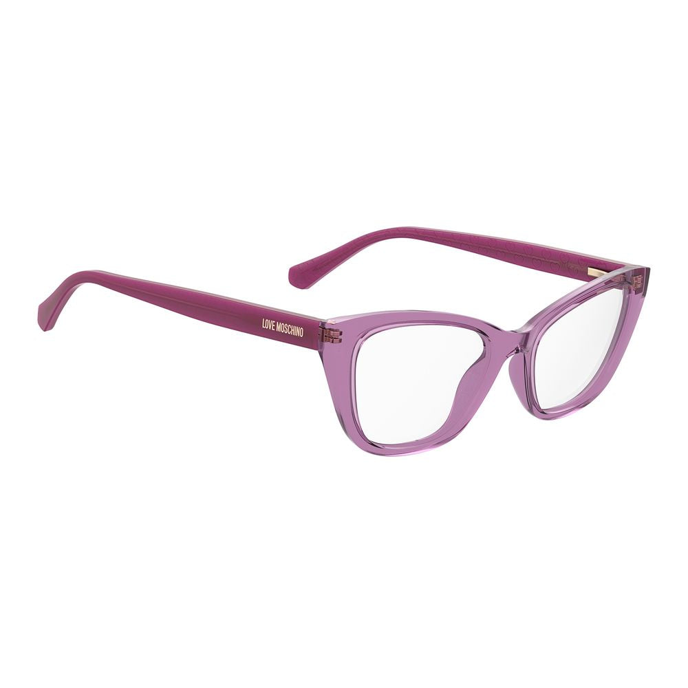 Love Moschino Purple Cellulose Propionate Glasses (Frames)