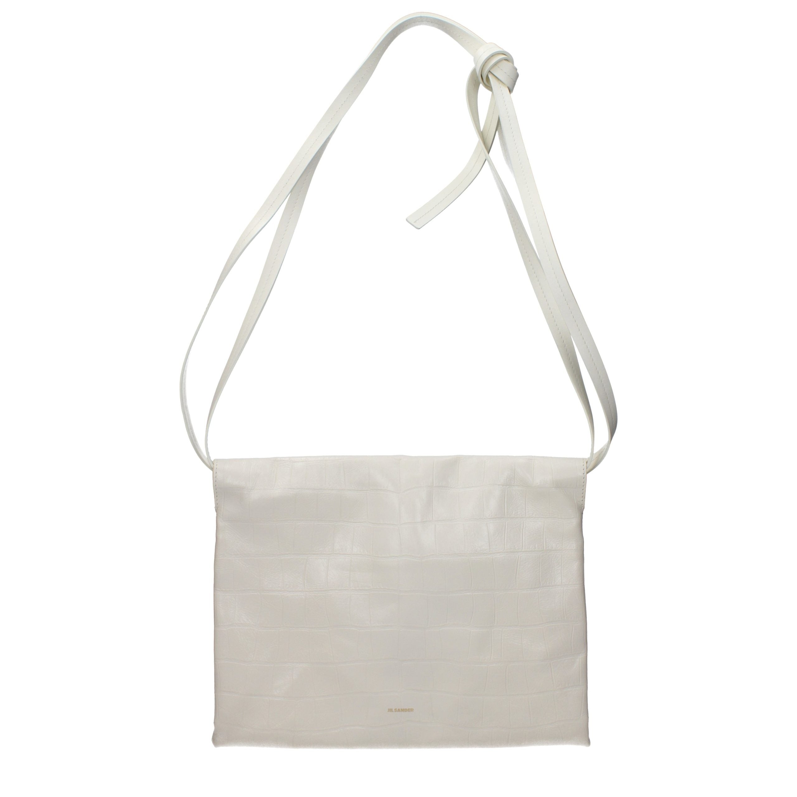 Jil Sander Beige Leather Crossbody Bag