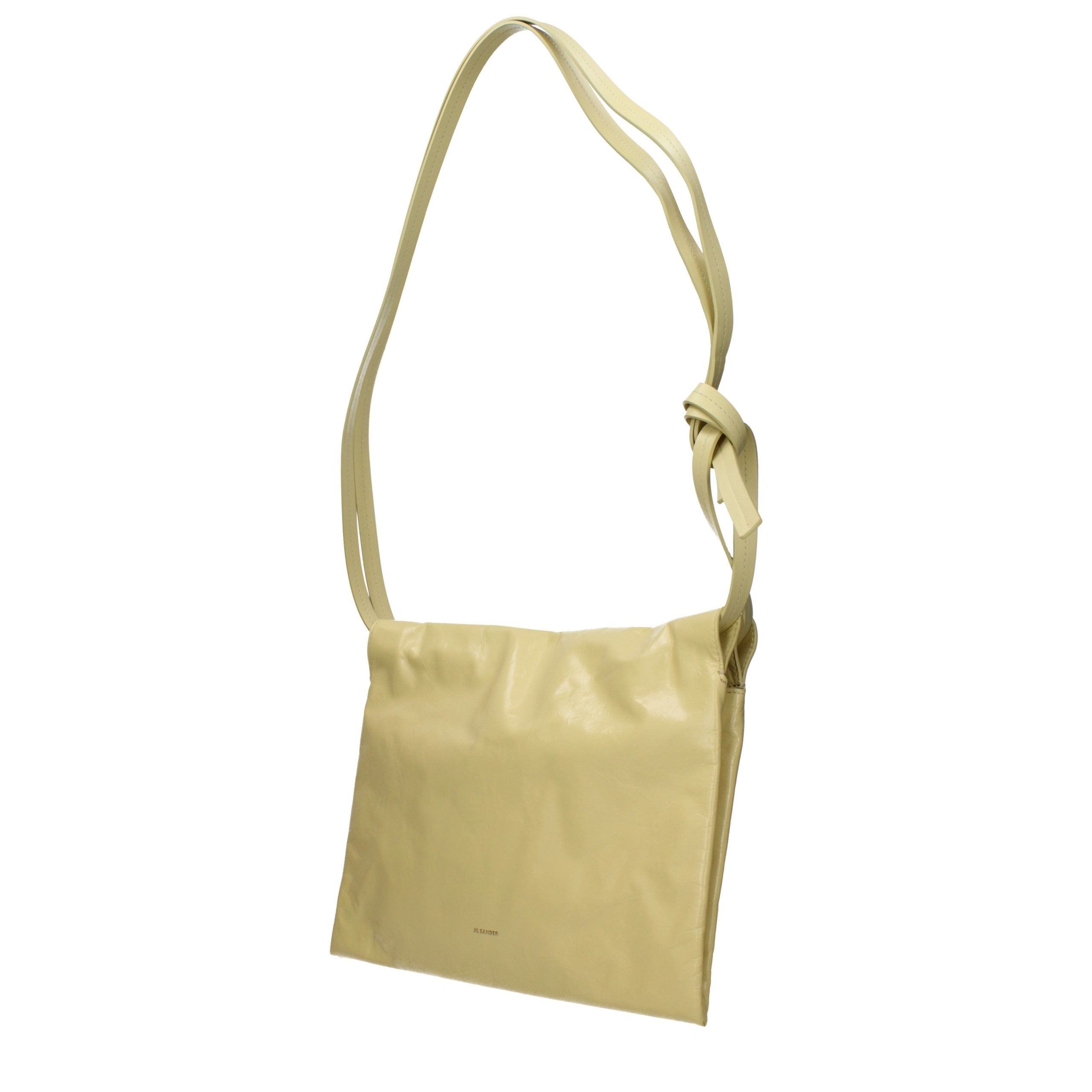 Jil Sander Yellow Leather Shoulder Bag