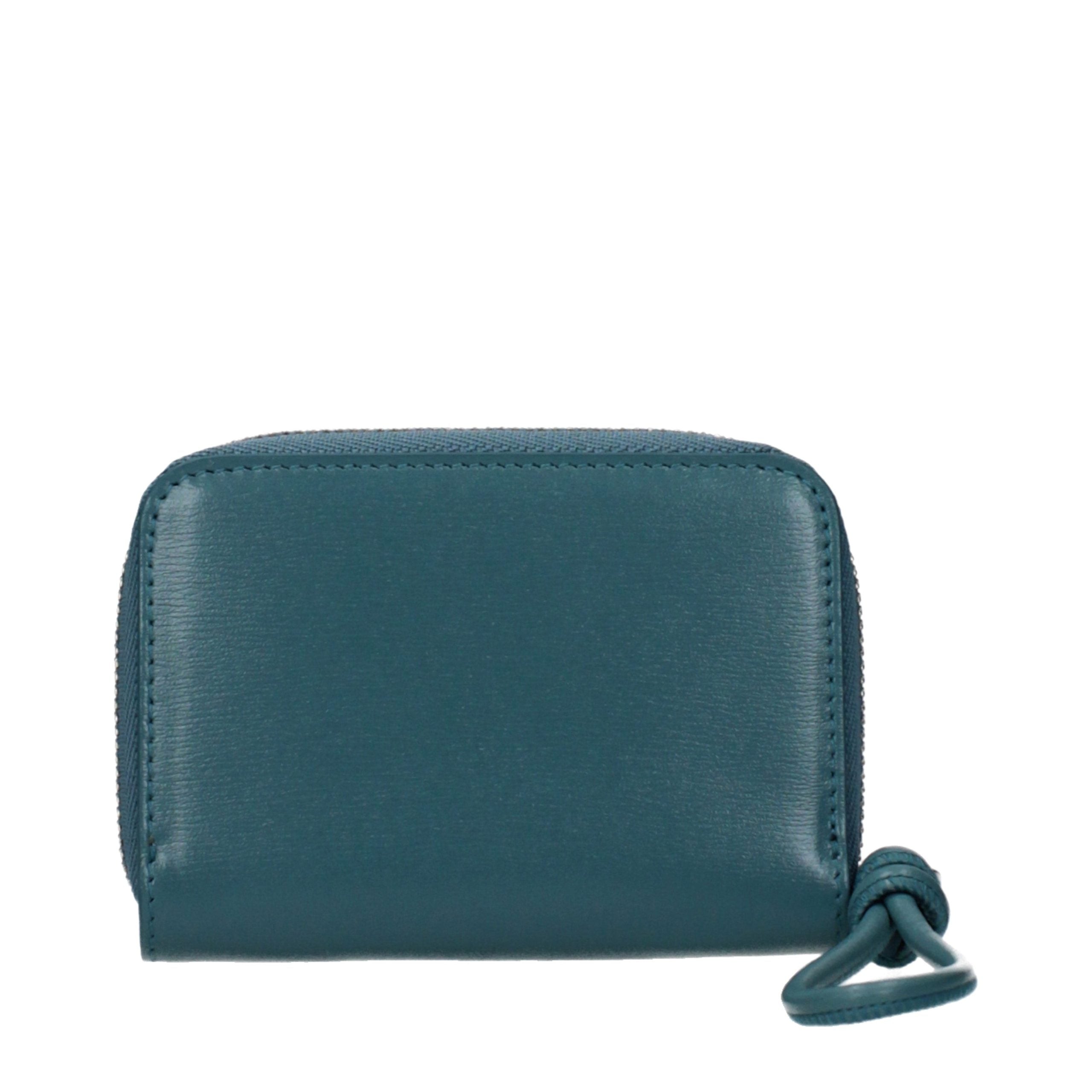 Jil Sander Blue Leather Wallet