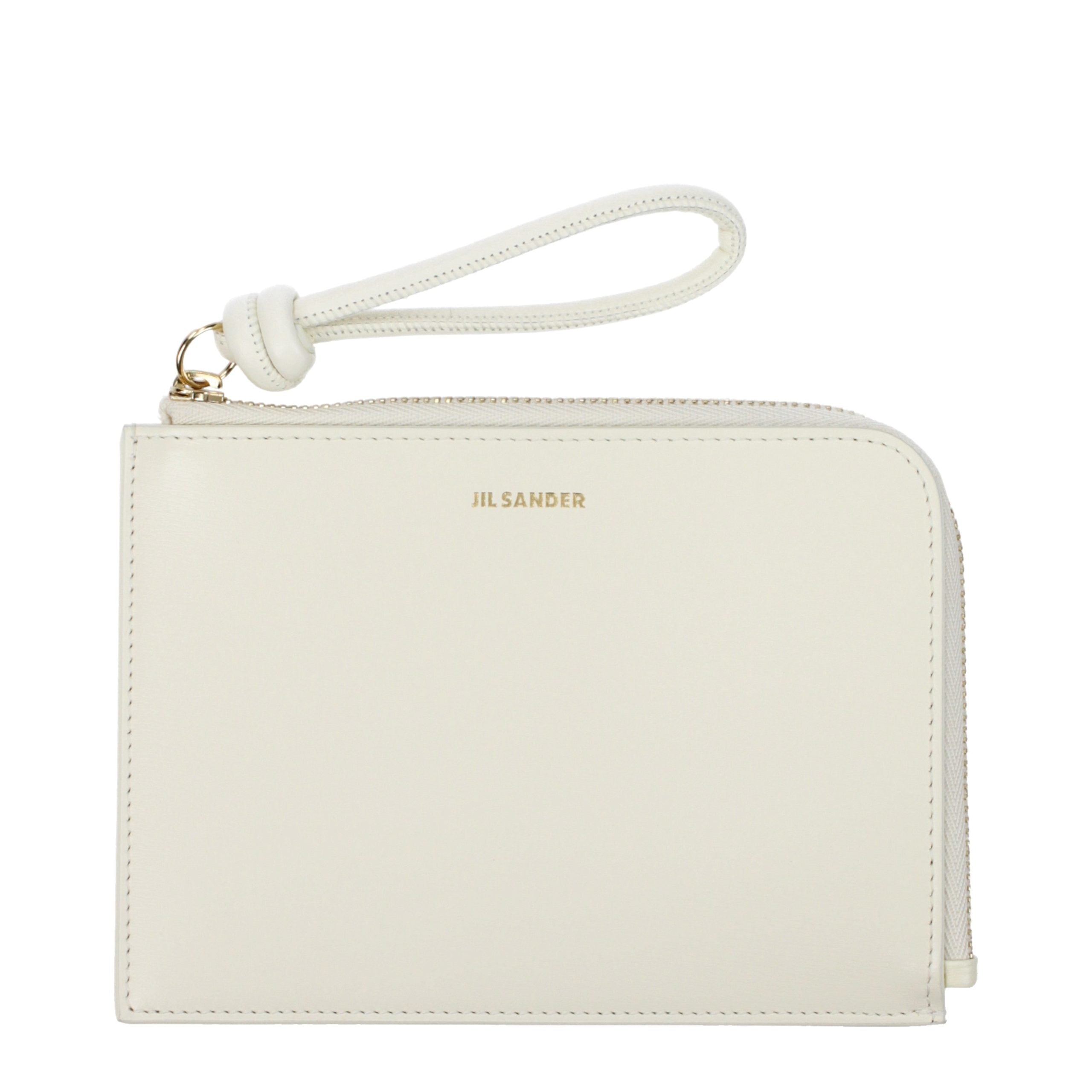 Jil Sander Beige Leather Wallet