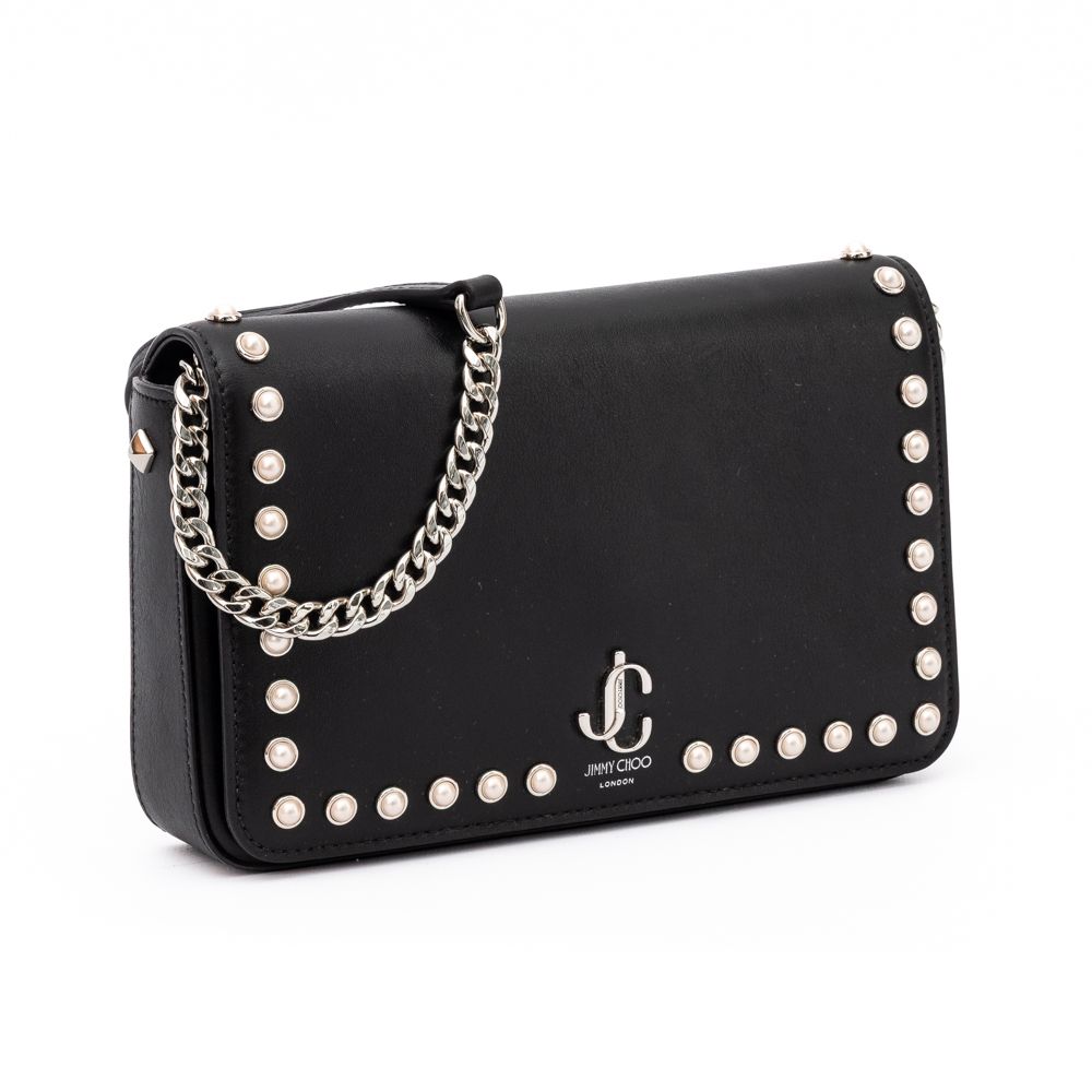Jimmy Choo Black Leather Crossbody Bag