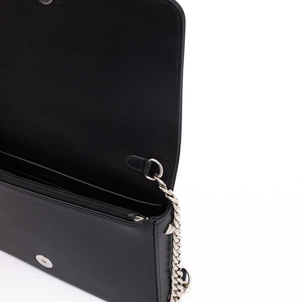 Jimmy Choo Black Leather Crossbody Bag