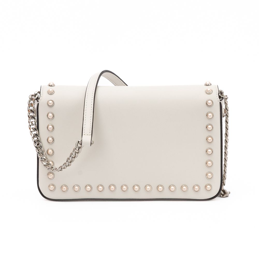 Jimmy Choo White Leather Crossbody Bag